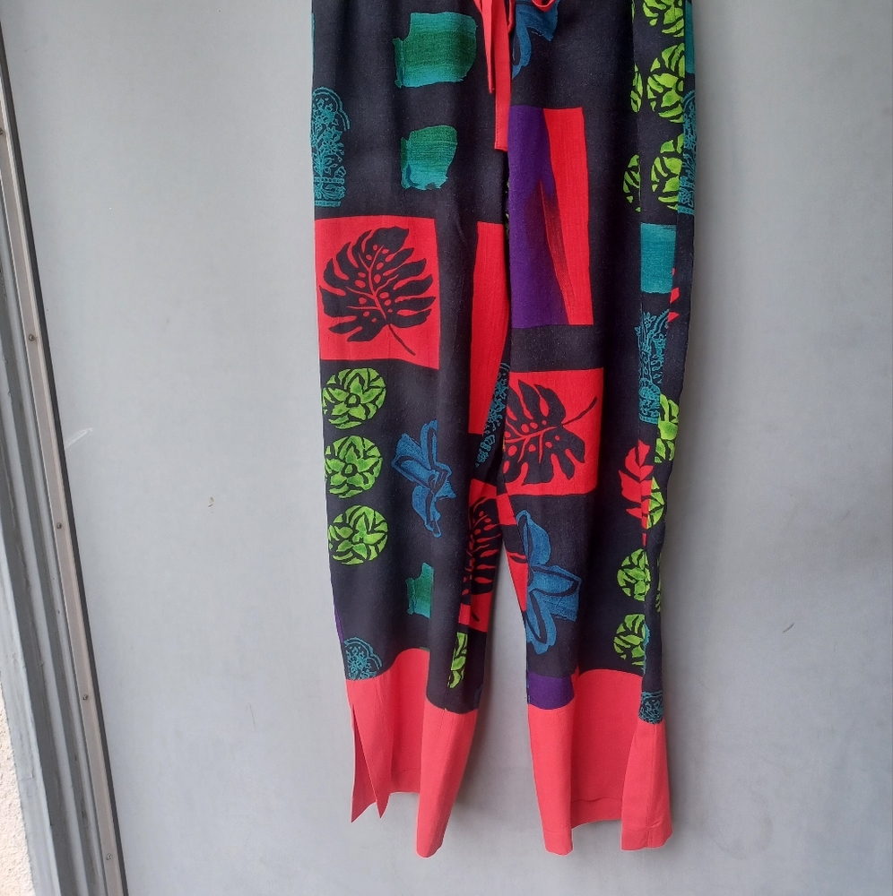 Vintage Jam's World 2 piece multi color pantsuit S. - Picture 8 of 12